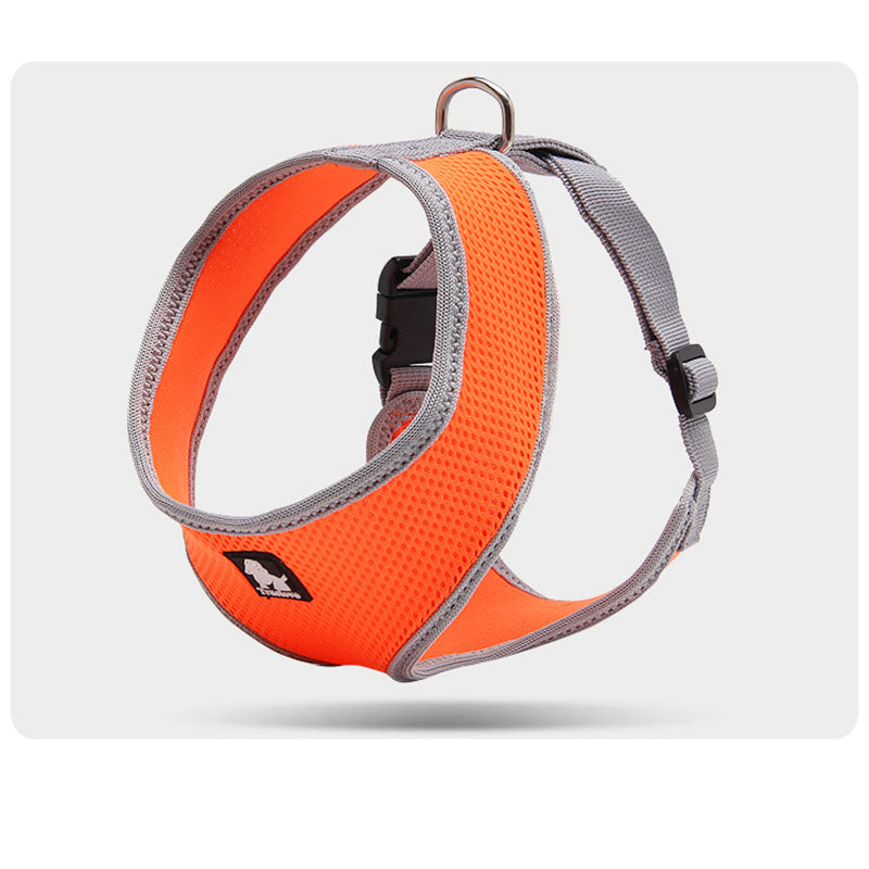 Lightweight Comfortable Dog Harness For Small Dogs orange B - buy tested dog accessories from happypawsco