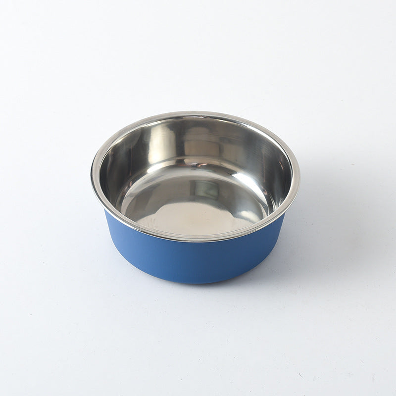 Pet Food Bowl Stainless Steel blue B