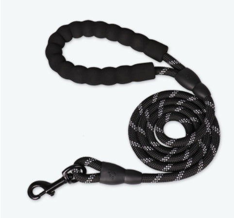 Pet Supplies Reflective Dog Leash black - buy tested dog accessories from happypawsco