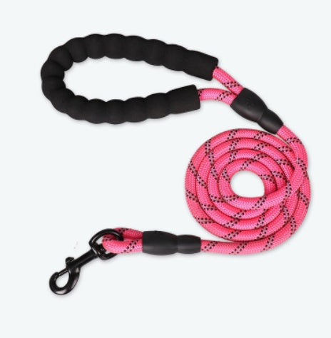 Pet Supplies Reflective Dog Leash rose red B - buy tested dog accessories from happypawsco