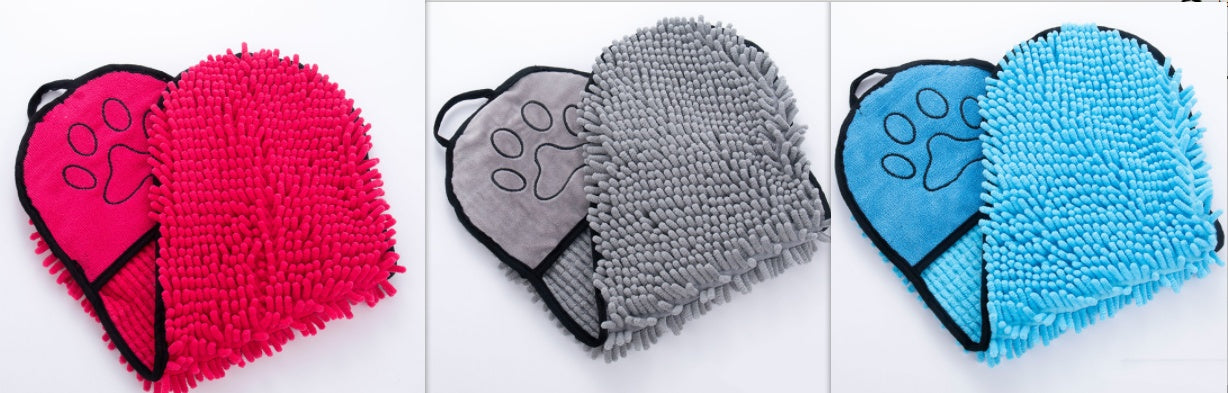 Super Absorbent Microfiber Pet Bathrobe – Quick-Drying Towel for Dogs - set three